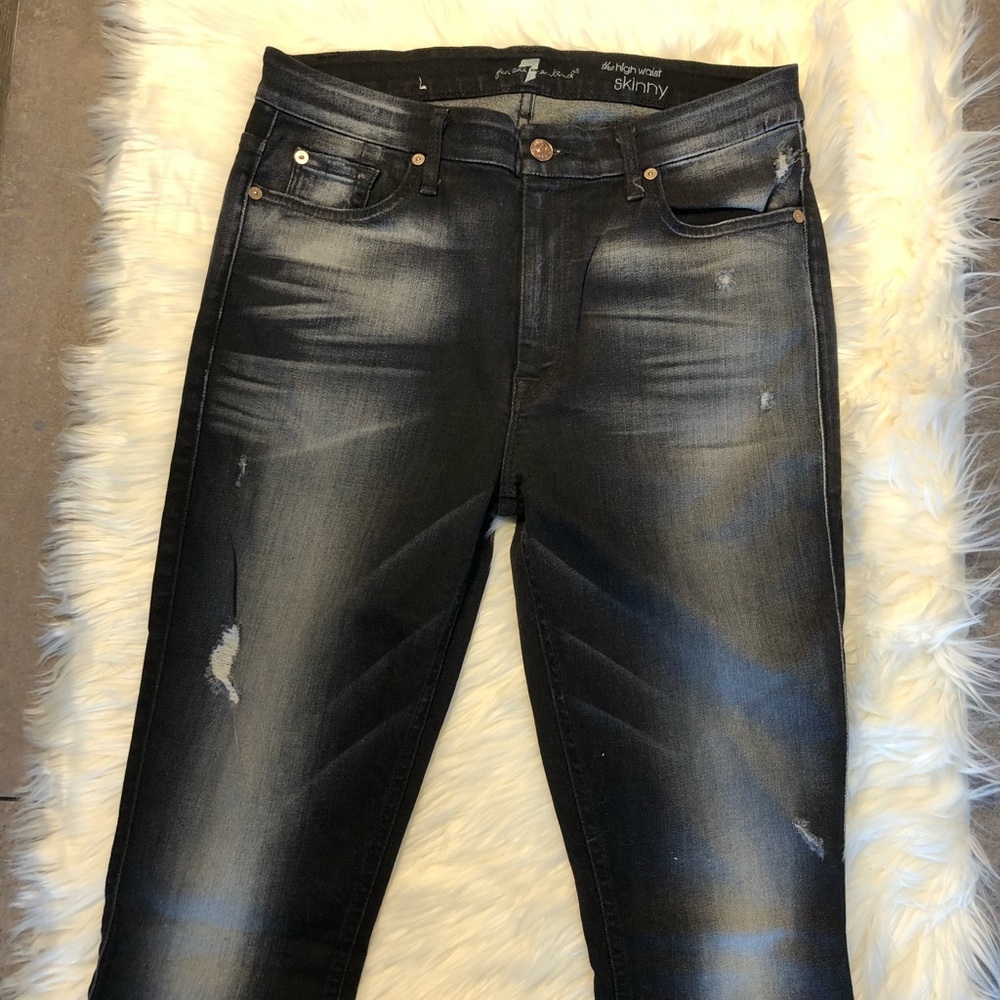 5[7ForAllMankind] The high waist skinny faded - Picture 2 of 8